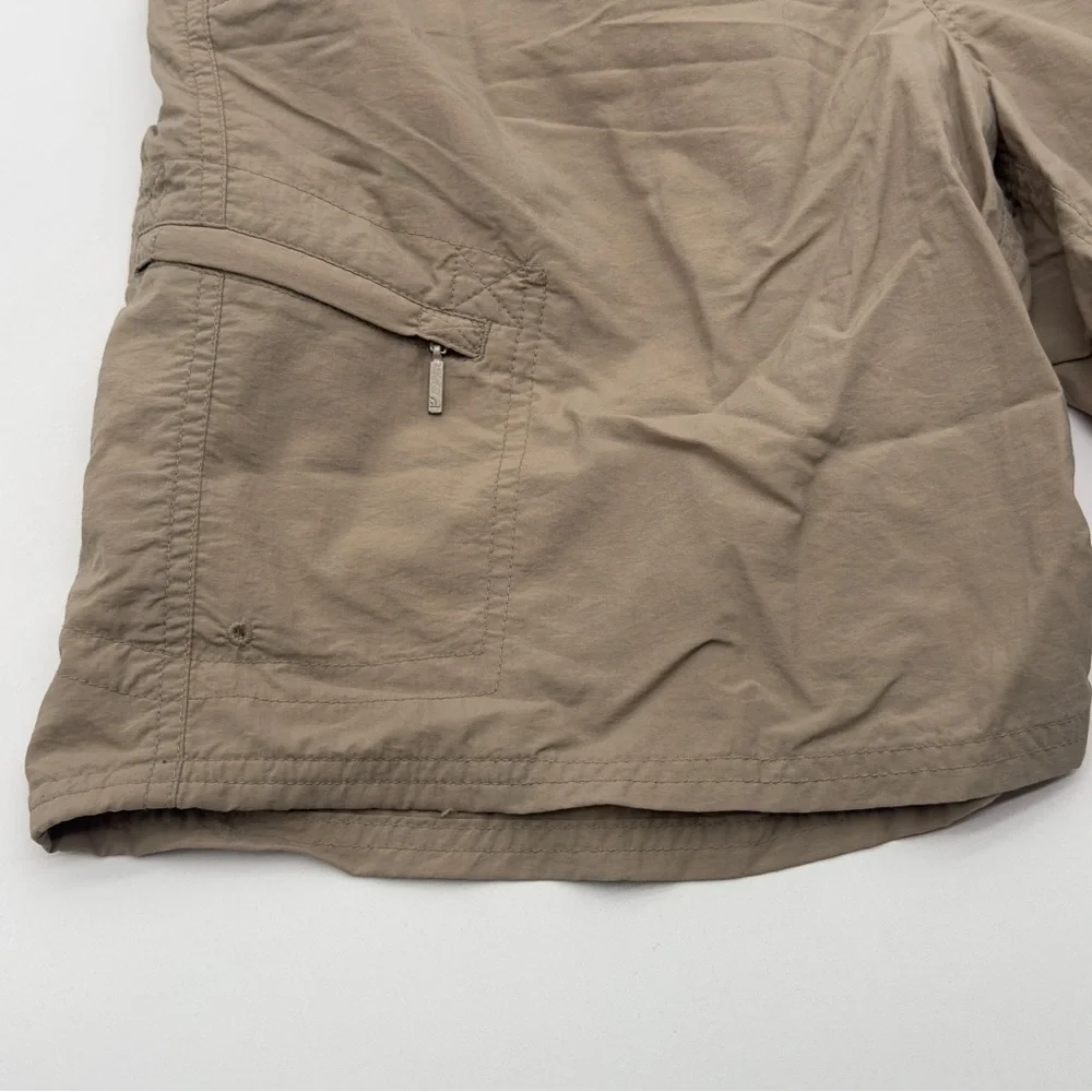 Men's Small The North Face Beige Nylon‎ Belted Cargo Hiking Shorts Gorpcore Hike